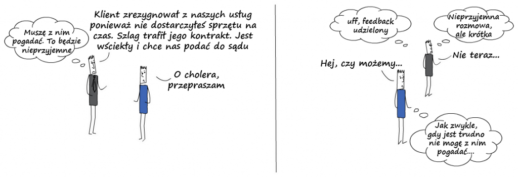 za krótka informacja zwrotna - komiks